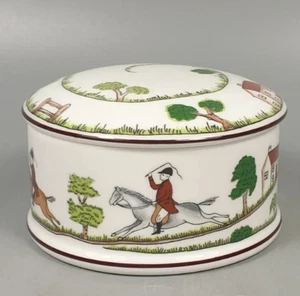 COALPORT JAGDSZENE RUNDE BOX - SELTEN! - Bild 1 von 4