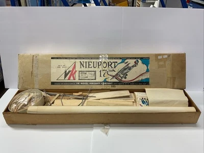 VK MODEL AIRCRAFT 1917 NIEUPORT 17 54" WINGSPAN BALSA AIRPLANE KIT FOR .49 -.61 - Image 1 of 4