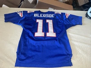 Authentic Wilson Drew Bledsoe Trikot Patriots Herren 48 Clean 1994 USA Genäht 75th - Bild 1 von 13