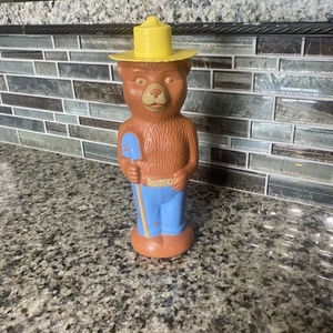 Vintage 1960s Smokey Bear Soaky Bubble Bath Figurine Container COLGATE-PALMOLIVE - Picture 1 of 6