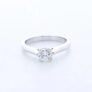 14K Gold Solitär Verlobungsring klassisch 0,97 ct rund Lab-gezüchtet Diamant E VS1 - Bild 1 von 22