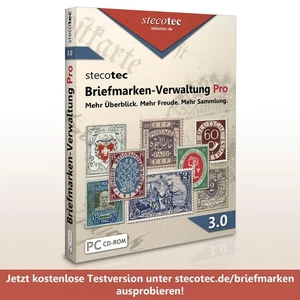 Stecotec Briefmarken-Verwaltung Pro 3 [CD-ROM] - Software/Programm f. Sammler - Bild 1 von 9