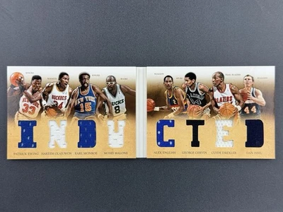 2012-13 Preferred Booklet INDUCTED Game-Worn Patches /79 Olajuwon, Ewing & More - Image 1 of 4