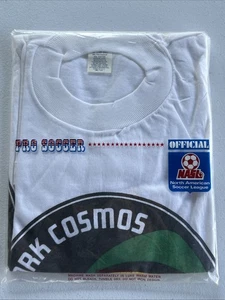 Vintage New York Cosmos Souvenir T-Shirt Reunion Game Adult Medium 38-40 NEW NOS - Picture 1 of 5