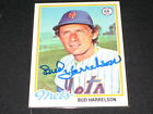 Bud Harrelson 1978 Mets Legend Hand Signed Autograph Vintage Baseball Card Jsa