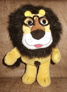 HUBERT Harris Bank Plush Stuffed LION Toy 8" Advertising Eye Glasses TV Vintage - Picture 1 of 1