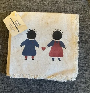 Alice's Country Cottage Cocktail Napkins 6 Pack Primitive Farmhouse Folk Art NEW - Picture 1 of 4