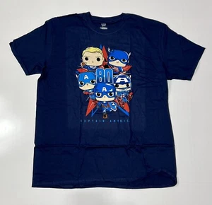 Funko POP-TEES  Captain America 80th Collector Corp -  T-Shirt  Size 2XL - Picture 1 of 4