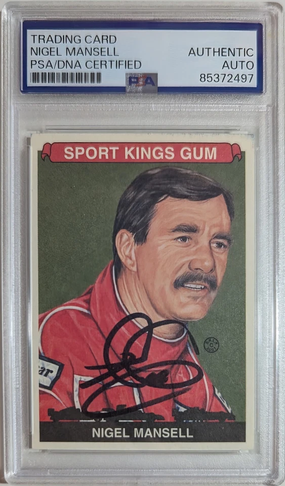 Nigel Mansell Signed 2007 SportKings Trading Card Autographed PSA/DNA F1 Champ - Image 1 of 1