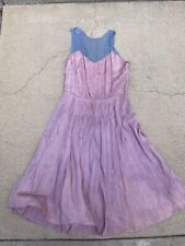 Vtg 20s Handmade Purple Dress
