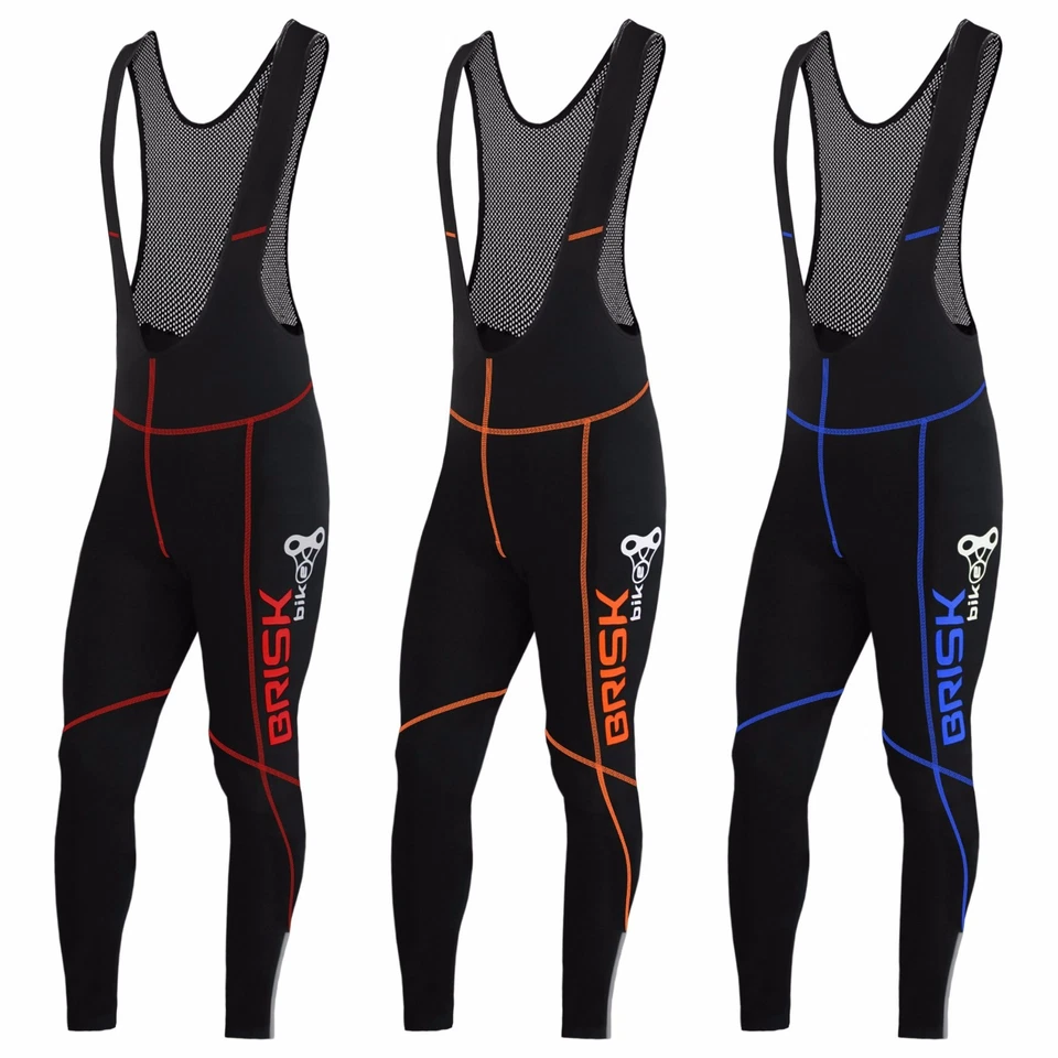 Mens Cycling Bib Tights Padded Cycle Biking Trousers outdoor Pants Pad BriskBike - Image 1 of 1