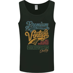 Aged to Perfection 65th Birthday 1960 Mens Vest Tank Top - Zdjęcie 1 z 3