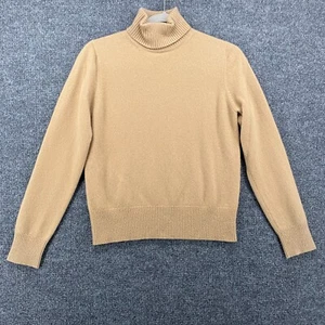 Lord Taylor Kaschmir Pullover Damen L hellbraun Rollkragenpullover Preppy klassisch ecru - Bild 1 von 9