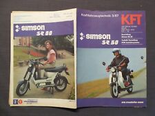 KFT Kraftfahrzeugtechnik 3 / 1987, Simson Roller SR 50 Moped, DDR