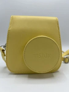 Fujifilm Instax 11 Mini Light Yellow Faux Leather Case Bag with Shoulder Strap - Picture 1 of 4