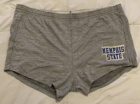 Vintage 80s 90s MSU Memphis State University Tigers Gym Shorts Men’s L Russell Cover