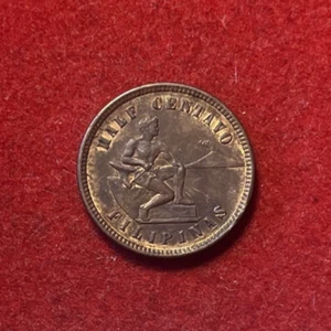 Philippines 1904 1/2 Centavo Bronze Coin KM#162 T5401 - Picture 1 of 2