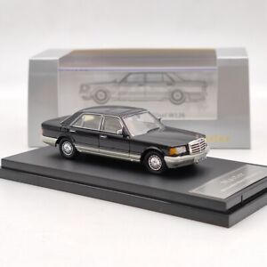 Hot 1:64 Mercedes-Benz S560SEL W126 Diecast Toys Car Model Master Gifts Black
