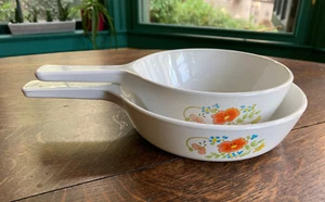 Corning Ware Wildflower Pans Range Oven Microwave P-81-B P-83-B - Lot of 2 - Picture 1 of 11