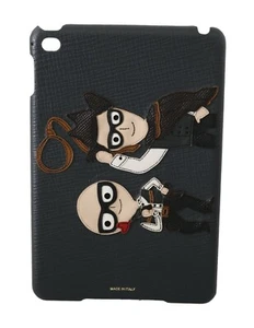 DOLCE & GABBANA Tablet Fitted Case Leather Designer Cowboy Patch iPad mini $500 - Afbeelding 1 van 6