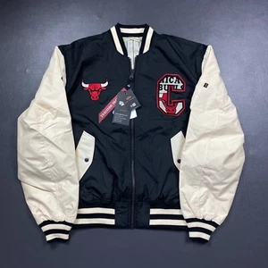 100% Authentic Chicago Bulls x New Era x Alpha Reversible Jacket Size L Mens - Picture 1 of 13