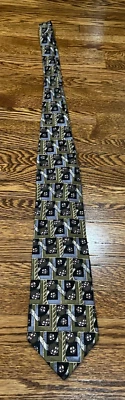Martin Wong Tie 100% Silk Planet Solar System Napa California VTG 90s Necktie - Image 1 of 4
