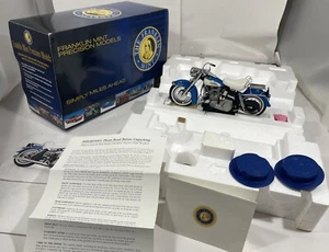 MOLTO RARO FRANKLIN NUOVO HARLEY DAVIDSON 1966 FLH ELECTRA GLIDE Scala 1:10 IN SCATOLA - Foto 1 di 24