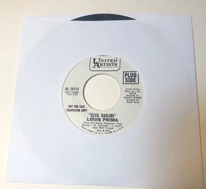 Louis Prima 7" 45 record Wl promo Illya Darling / I Believe In You - Picture 1 of 5