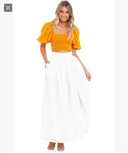 Anna Quan - BNWT - Ladies White "Sandrine" Dandelion Skirt - Size 10. - Picture 1 of 10