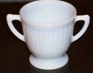 Vintage Macbeth Evans Depression Glass PETALWARE MONAX 3 1/4" FOOTED SUGAR ! - Picture 1 of 6