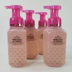4 Pink Lilac & Vanilla White Barn Gentle Foaming Hand Soap Wash Bath Body Works - Picture 1 of 6
