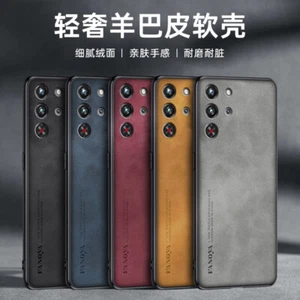 Para ZTE Nubia RedMagic 10 Pro, Nuevo Negocio Retro Cuero Goma Suave Estuche Cubierta - Imagen 1 de 11
