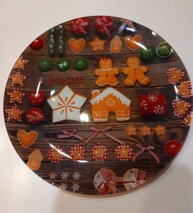 PIATTO NATALE IN VETRO CM. 28 - Foto 1 di 1