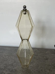 Polyhedron Collarless Glass Replacement Chandelier Venini Carlo Murano Amber DB - Picture 1 of 7