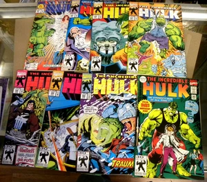 Marvel 1992 8 INCREDIBLE HULK 393 394 395 396 397 398 399 400 NM gb Dale Keown - Foto 1 di 17