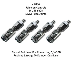(4) New Swivel Ball Joint Johnson Controls D-251-6008 /  1/4 - 20 x 5/16" - Foto 1 di 2
