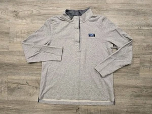 L.L. Bean Pullover Sweatshirt Herren Large grau 1/4 Knopfleiste Outdoor Baumwolle 501541 - Bild 1 von 16
