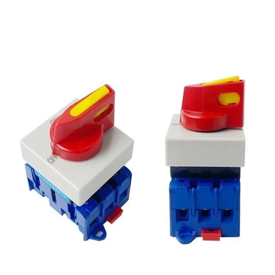 32A Isolating Switch 3 Phase Rotary Cam Changeover Disconnect Padlock YMD11-32 - Image 1 of 4