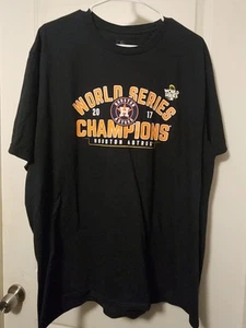 Trikot XL 2017 Houston Astros World Series Champions Fanatiker bedruckt Unterschriften - Bild 1 von 10