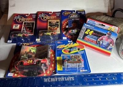 VINTAGE NASCAR Jeff Gordon DieCast Lot And Collectibles NOS Sealed Limited Tin - Image 1 of 4