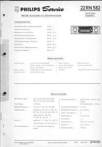 Philips Original Service Manual für CAR 22RN582 22 RN 582 - Bild 1 von 1