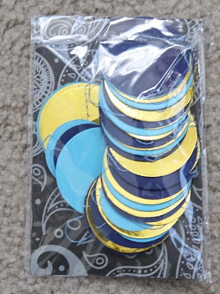 Boston Creative Company decoración de boda azul real, guirnalda dorada, decoración de boda Foto 1 de 1