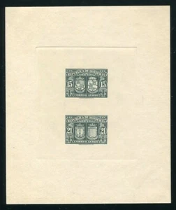 Honduras 1946 diseño de armas 15c y 21c a prueba de troqueles - Imagen 1 de 1