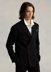 $ 498 Polo Ralph Lauren weicher Stretch Chino Sport Mantel Herren Größe 42R schwarz - Bild 1 von 5