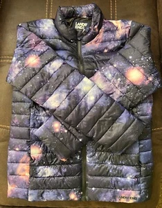 Lands End Youth Medium puffer jacket 10-12 Insulated Galaxy Jacket - Picture 1 of 5