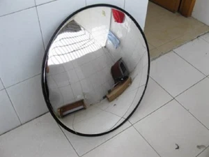 1X New Black 45cm Indoor Convex Security Safety Mirror - Picture 1 of 4