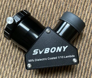SVBONY SV223 1.25” inch 90° Mirror Diagonal Clicklock Dielectric 99% Reflective - Picture 1 of 4