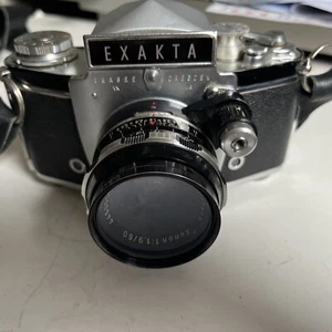 EXAKTA VAREX IIB 35mm SLR WITH CARL ZEISS f2 PANCOLAR ZEBRA LENS - Picture 1 of 8