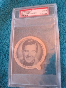 Tapa de taza Dixie 1942 con estrella de cine John Payne en "Footlight Serenade" - Imagen 1 de 6