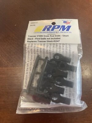 RPM Rod Ends Short For Slash Summit T/E Maxx E-Revo Slayer Rustler Jato - Image 1 of 2